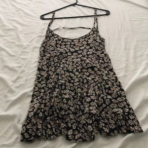 Brandy Melville black floral one size only dress